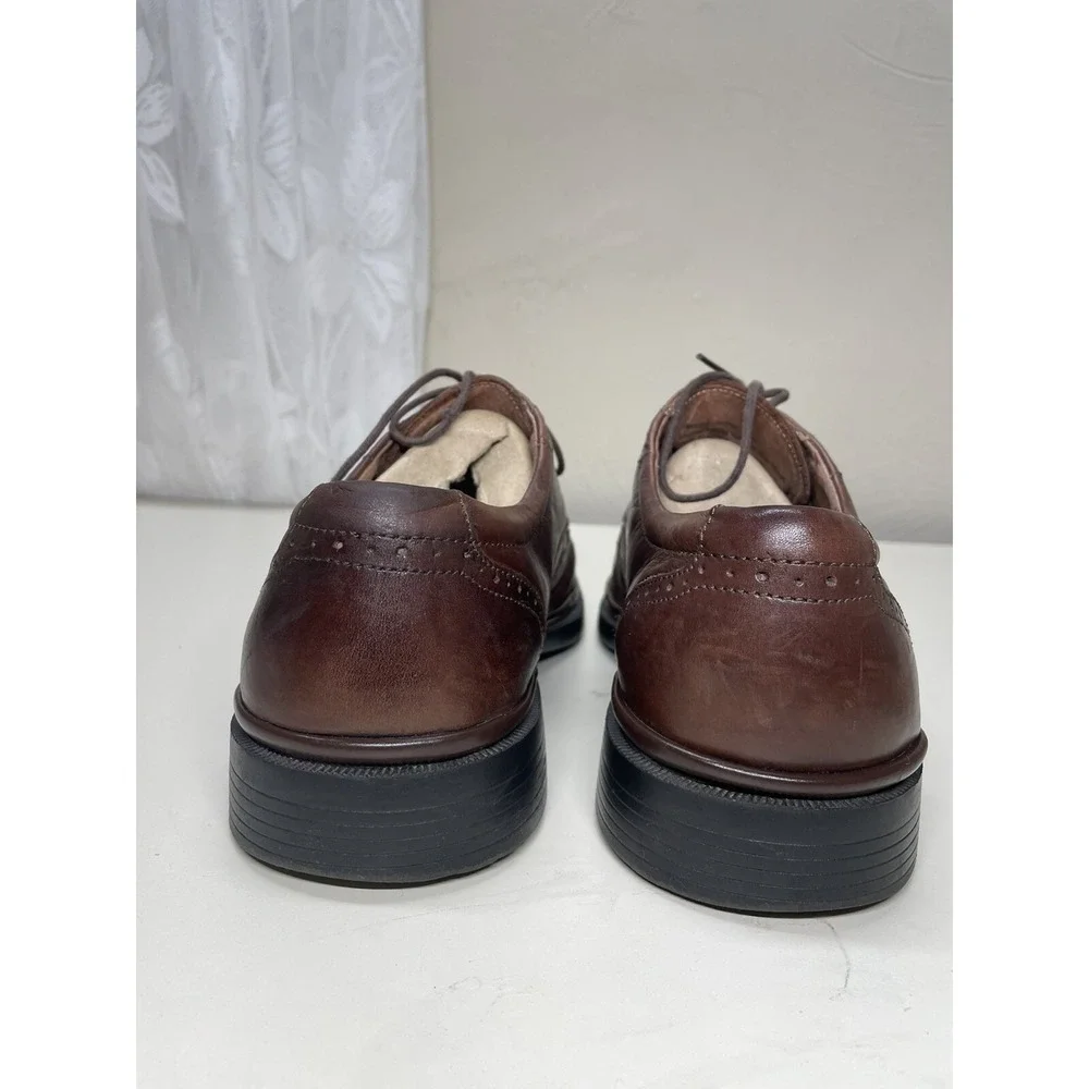 Nunn Bush Mens Size 10,5 M Brown Genuine Leather Shoes # 84058-200 Lace Up